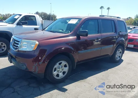 2014 Honda Pilot Lx z USA, uszkodzony, nr VIN 5FNYF3H26EB022862